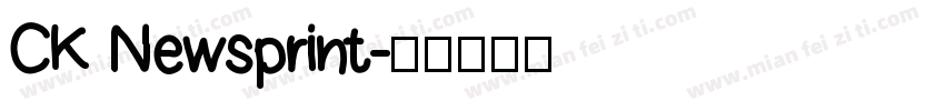 CK Newsprint字体转换